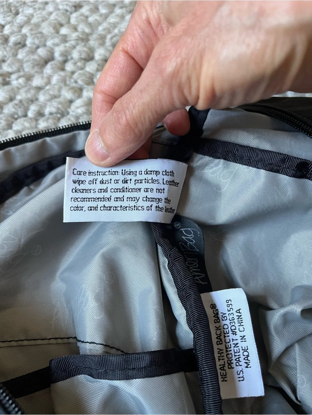 L.L. Bean Black Sling Backpack